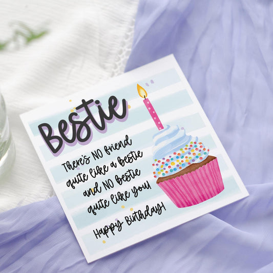 Soul Sister Birthday Card: Bestie & Friendship Cupcake card