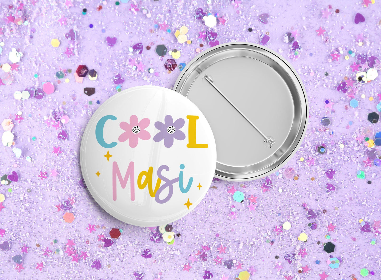 Masi Button Pin Badge | Mother's Day Gift