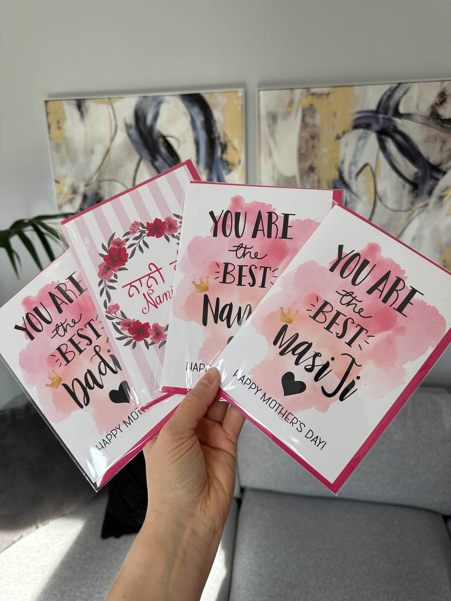 Punjabi Mother's Day Card for Nani Ji, Dadi Ji