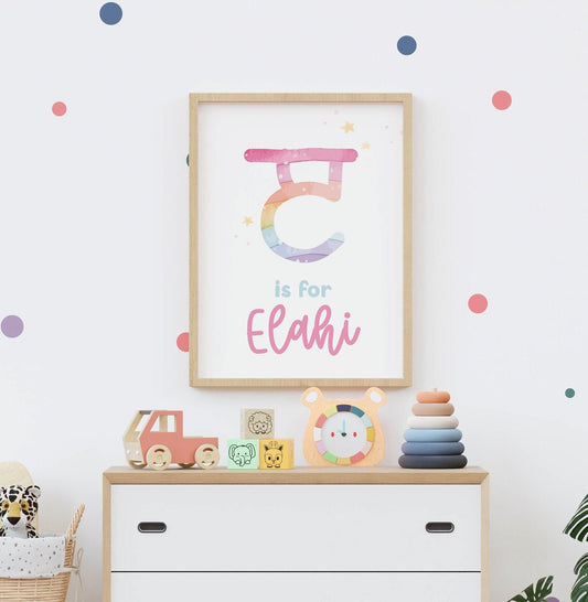 Personalised Punjabi Name Print: Sikh Nursery Wall Art