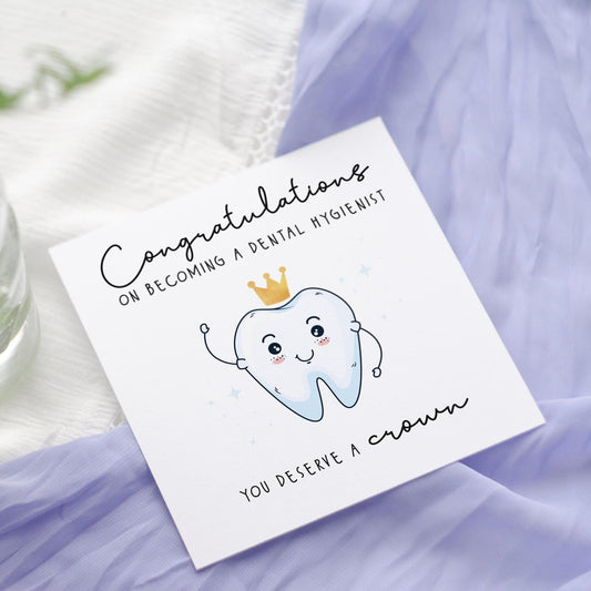 Dentist Graduation Card: 'You Deserve a Crown' Congratulations