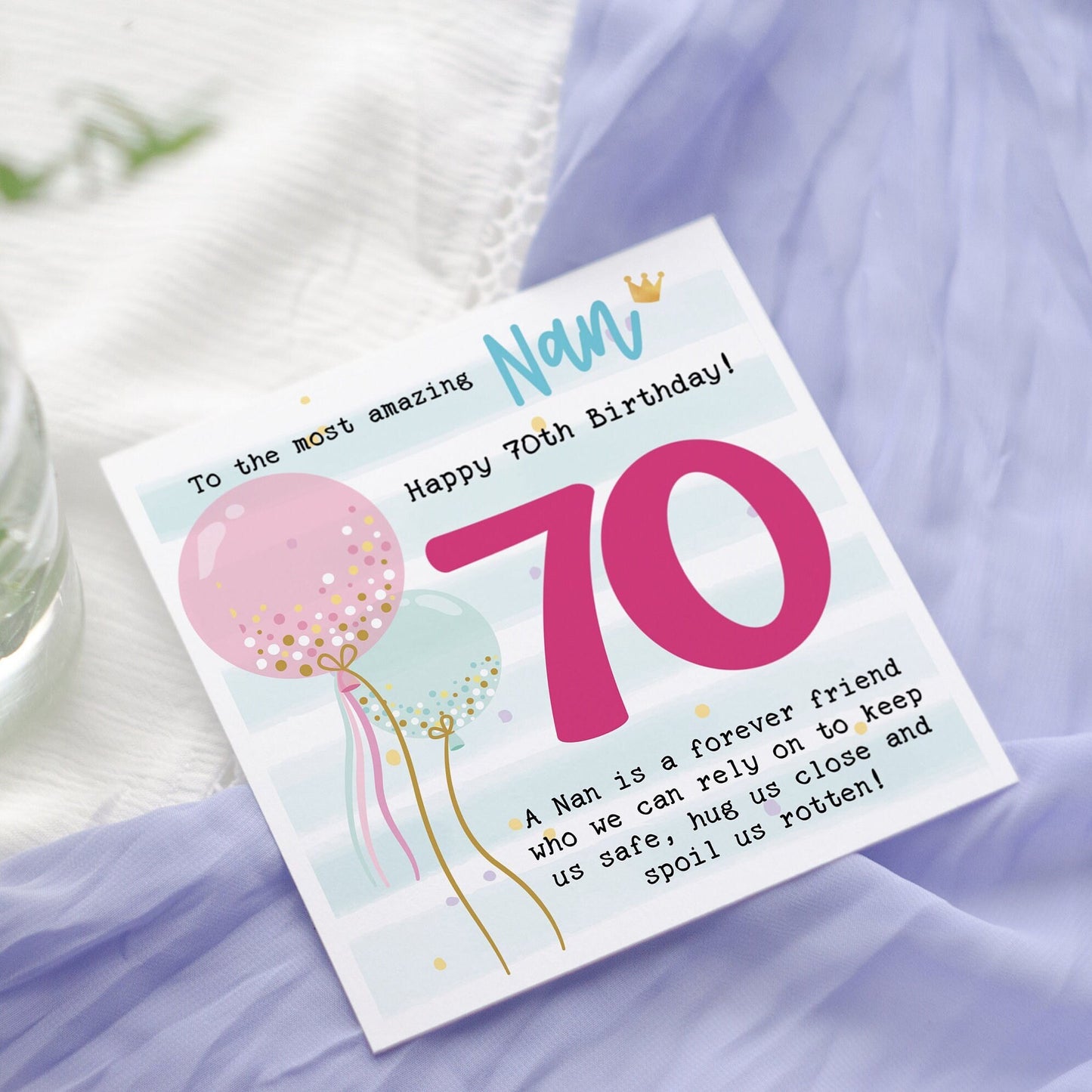 Personalized Birthday Card for Grandma | Cheerful Design