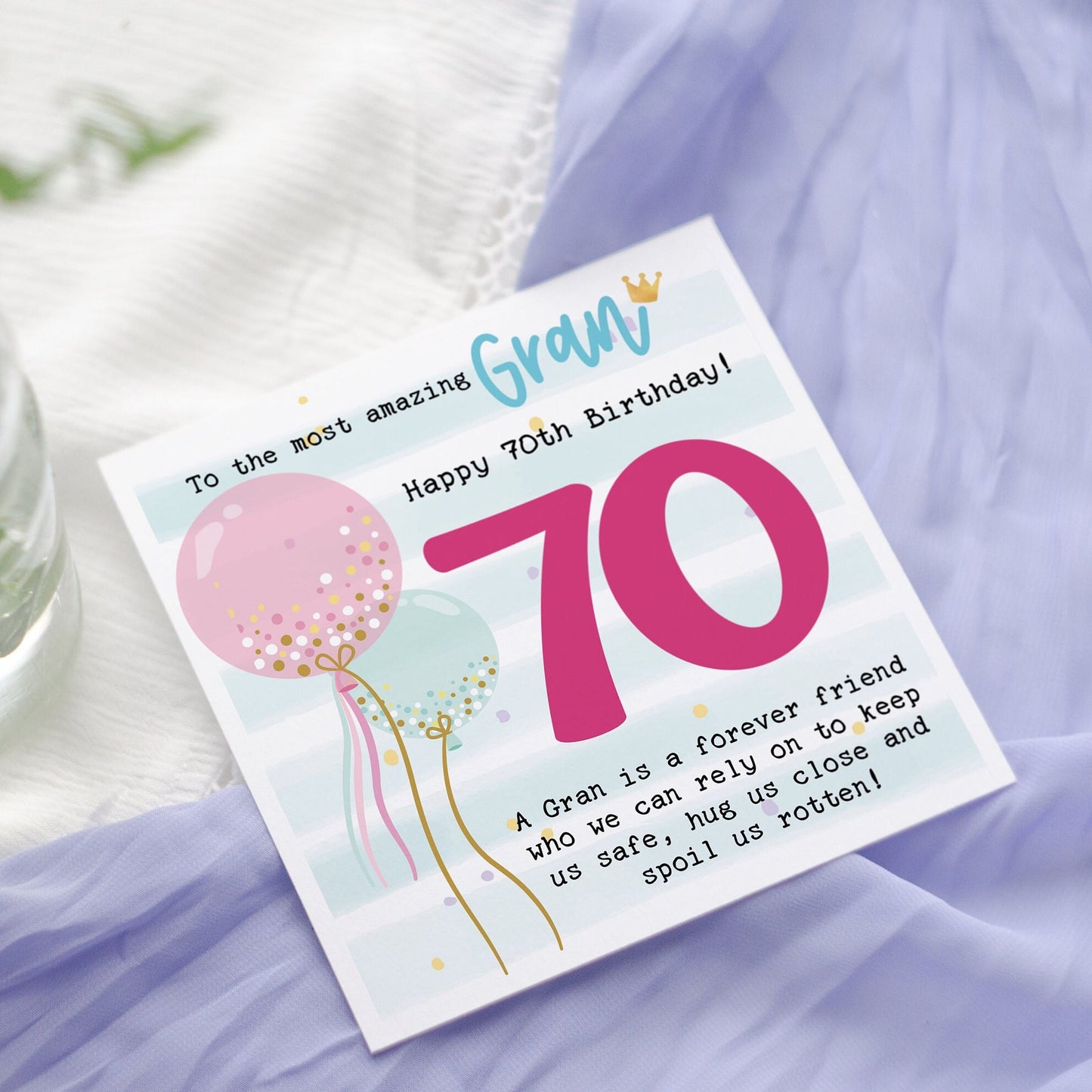 Personalized Birthday Card for Grandma | Cheerful Design