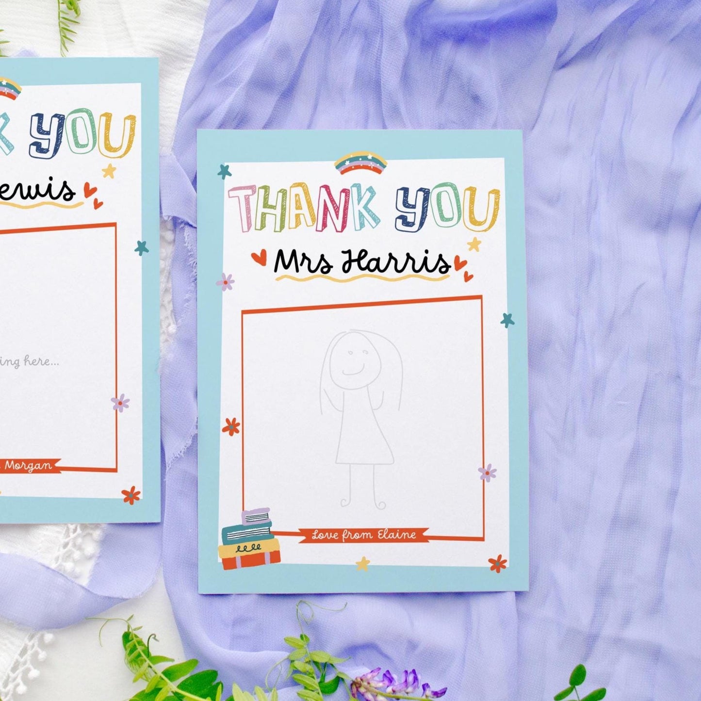 Personalised Teacher Thank You Card: Fill-In-The-Blanks Appreciation End of Term Gift