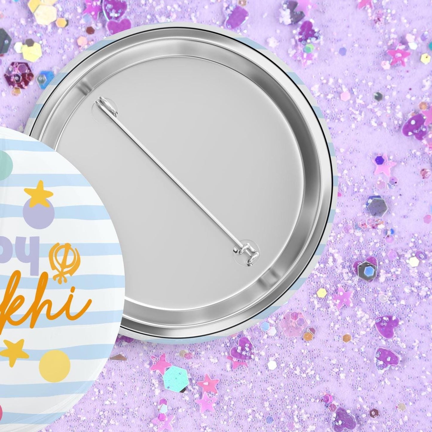 Happy Vaisakhi Pin Badge | Punjabi Sikh Gift