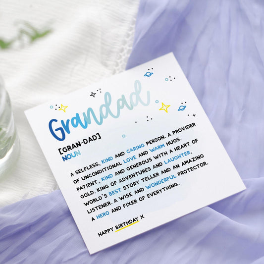 Grandad Definition Birthday Card: Dictionary Style Father's Day keepsake Card