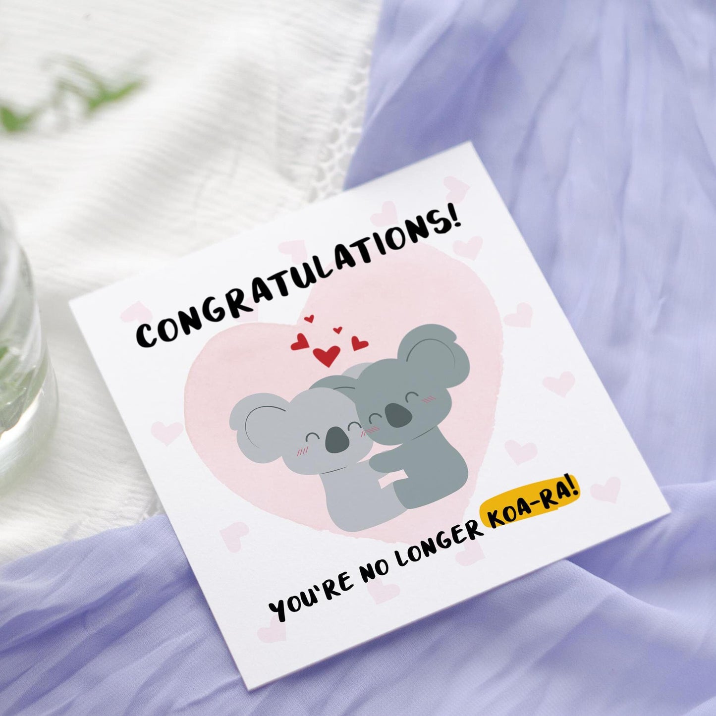 Funny Koala Engagement Card: Indian Punjabi Roka