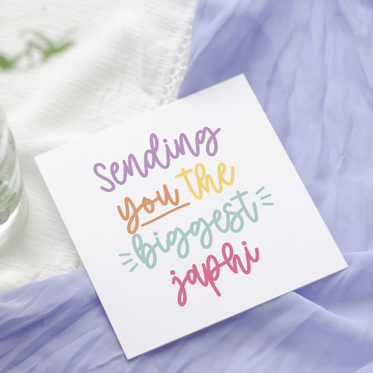 Sending You a Big Japhi Card | Punjabi card | Desi card | Thinking of You | I Miss You | Sending you Love | Sympathy Card | Get Well Soon