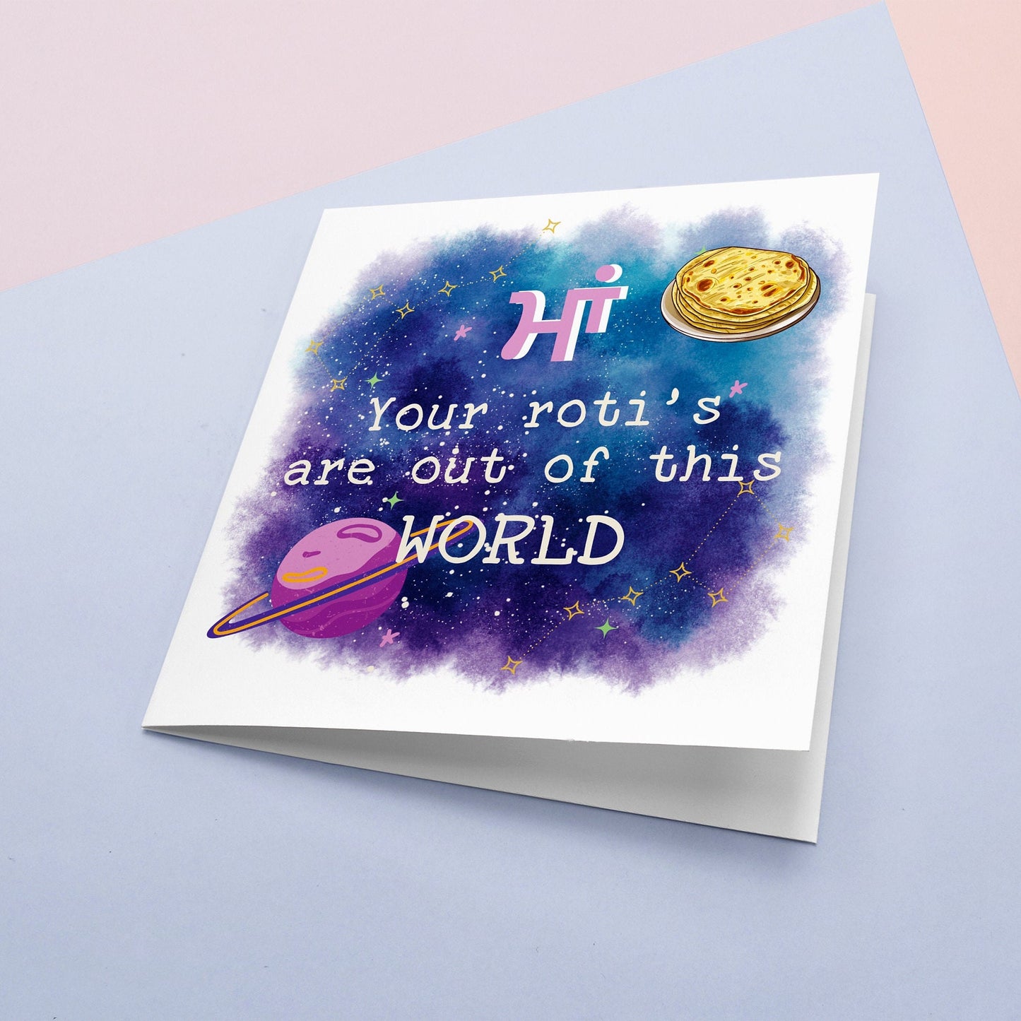 Funny Punjabi Mothers Day Card: Roti Out of This World