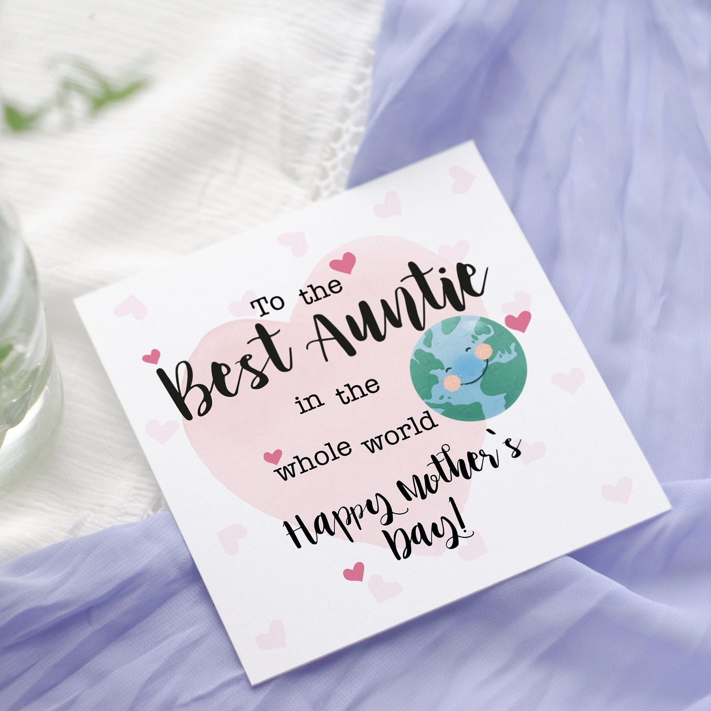 Auntie Mother's Day Card | Earth & Hearts Design