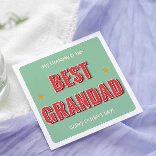 Best Grandad Father's day card, Papa Father's Day, Grandpa Card, Grandad First Father's Day, From baby, personalised