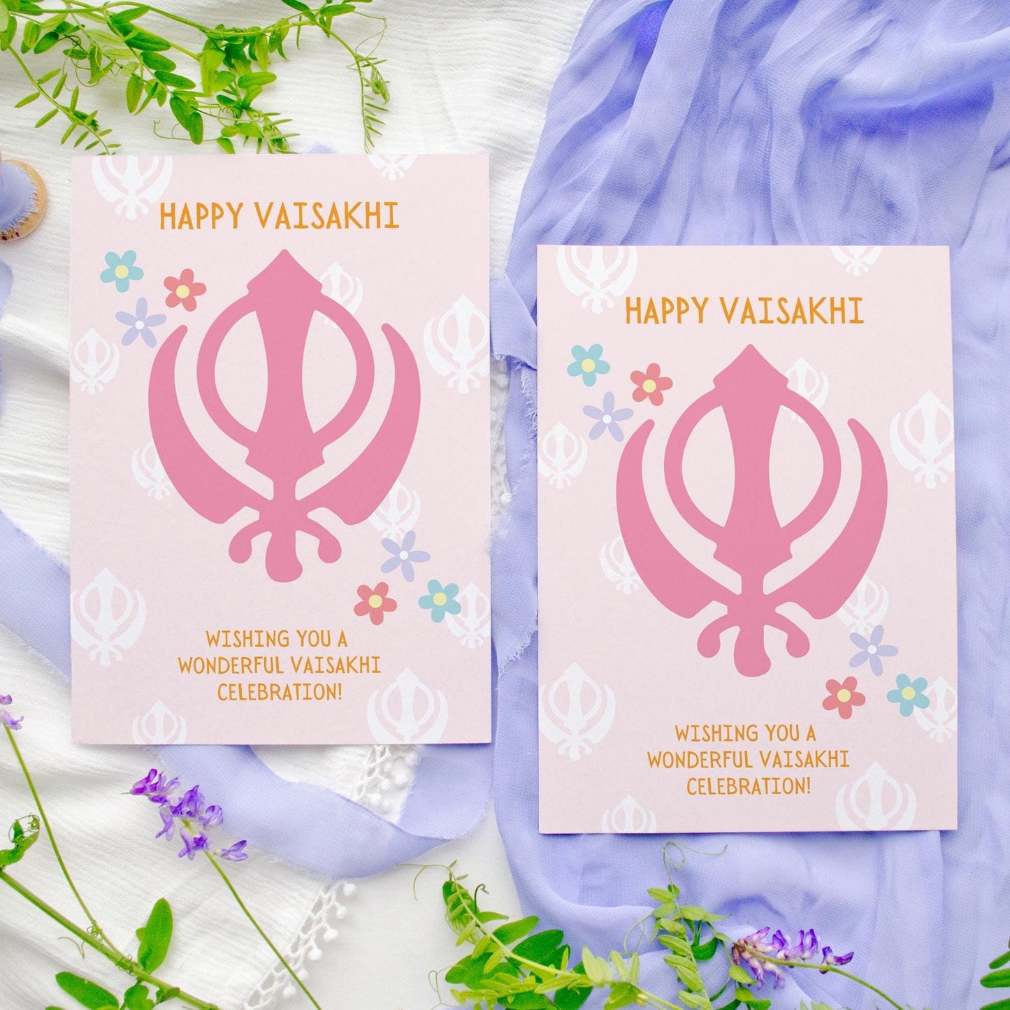 Happy Vaisakhi Card, Vaisakhi Celebrations, Sikh Festival, Punjabi Card, Vaisakhi Greetings