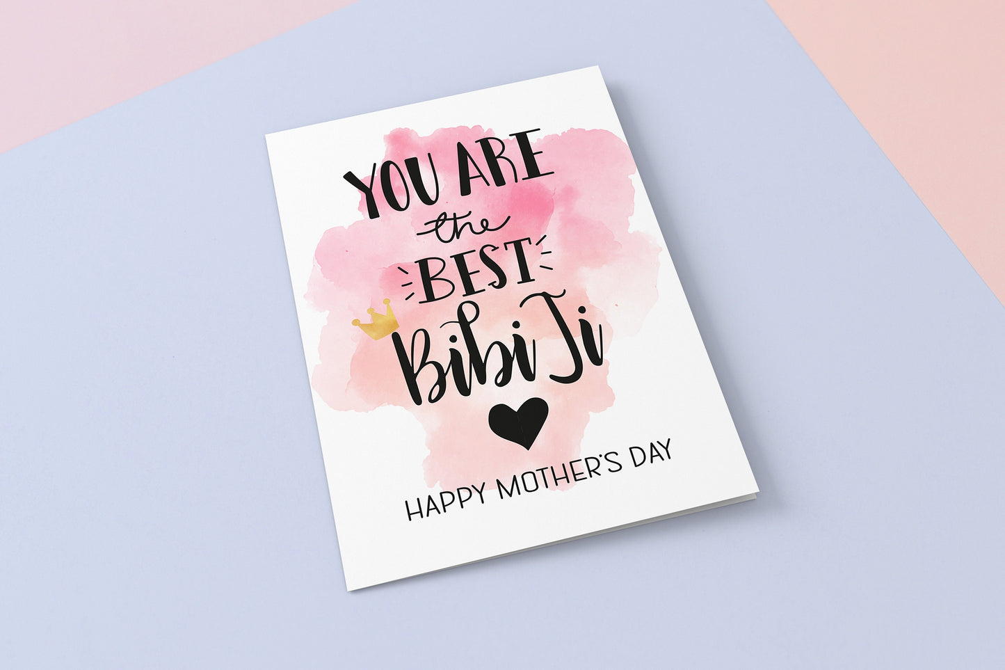 Punjabi Mother's Day Card for Nani Ji, Dadi Ji