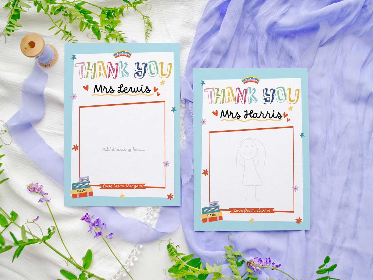 Personalised Teacher Thank You Card: Fill-In-The-Blanks Appreciation End of Term Gift