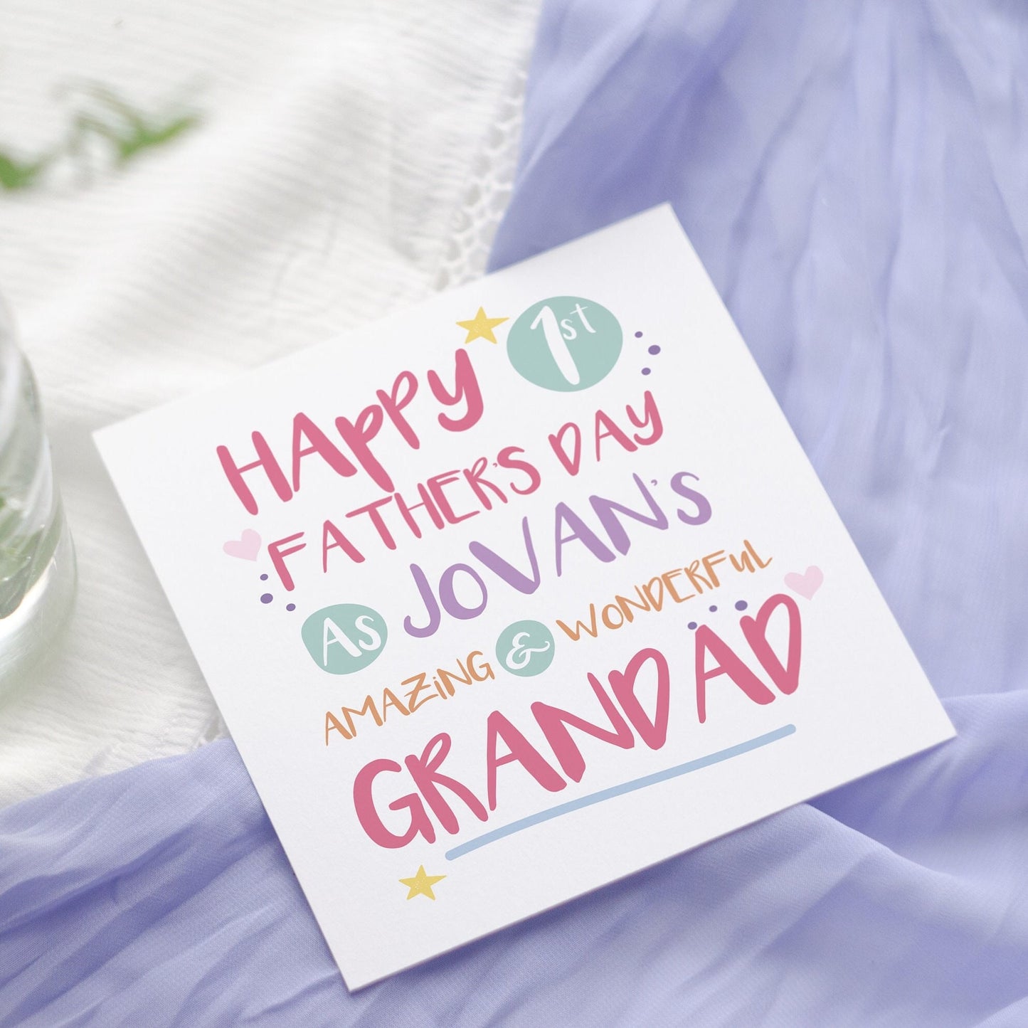 First Father's Day Card: Grandad, Grandpa, Dad