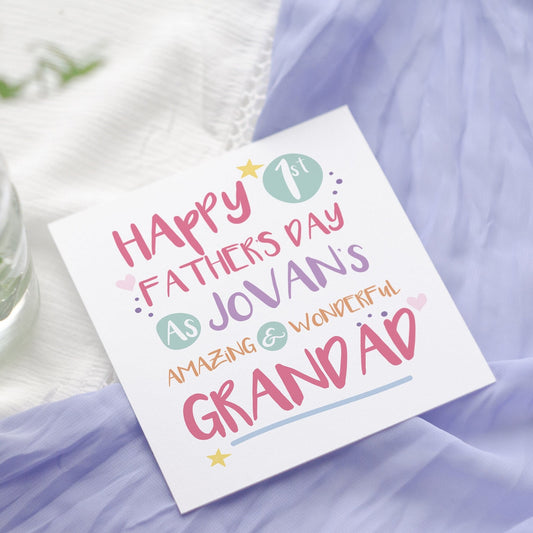 First Father's Day Card: Grandad, Grandpa, Dad