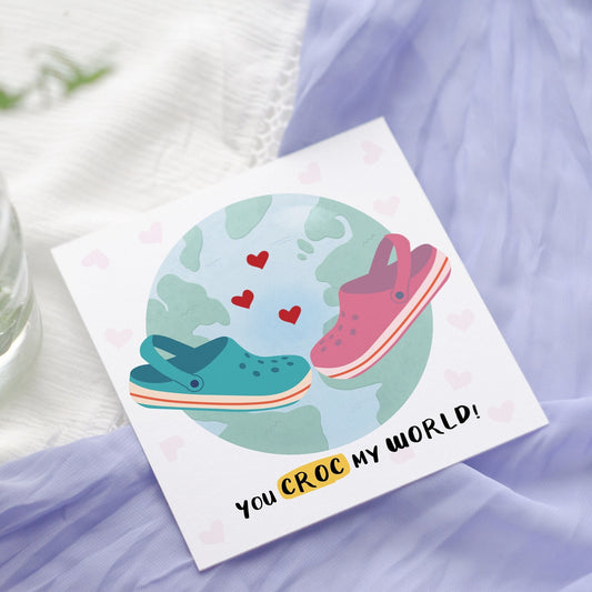 Funny Croc Valentine's Day Card: Anniversary Love Card