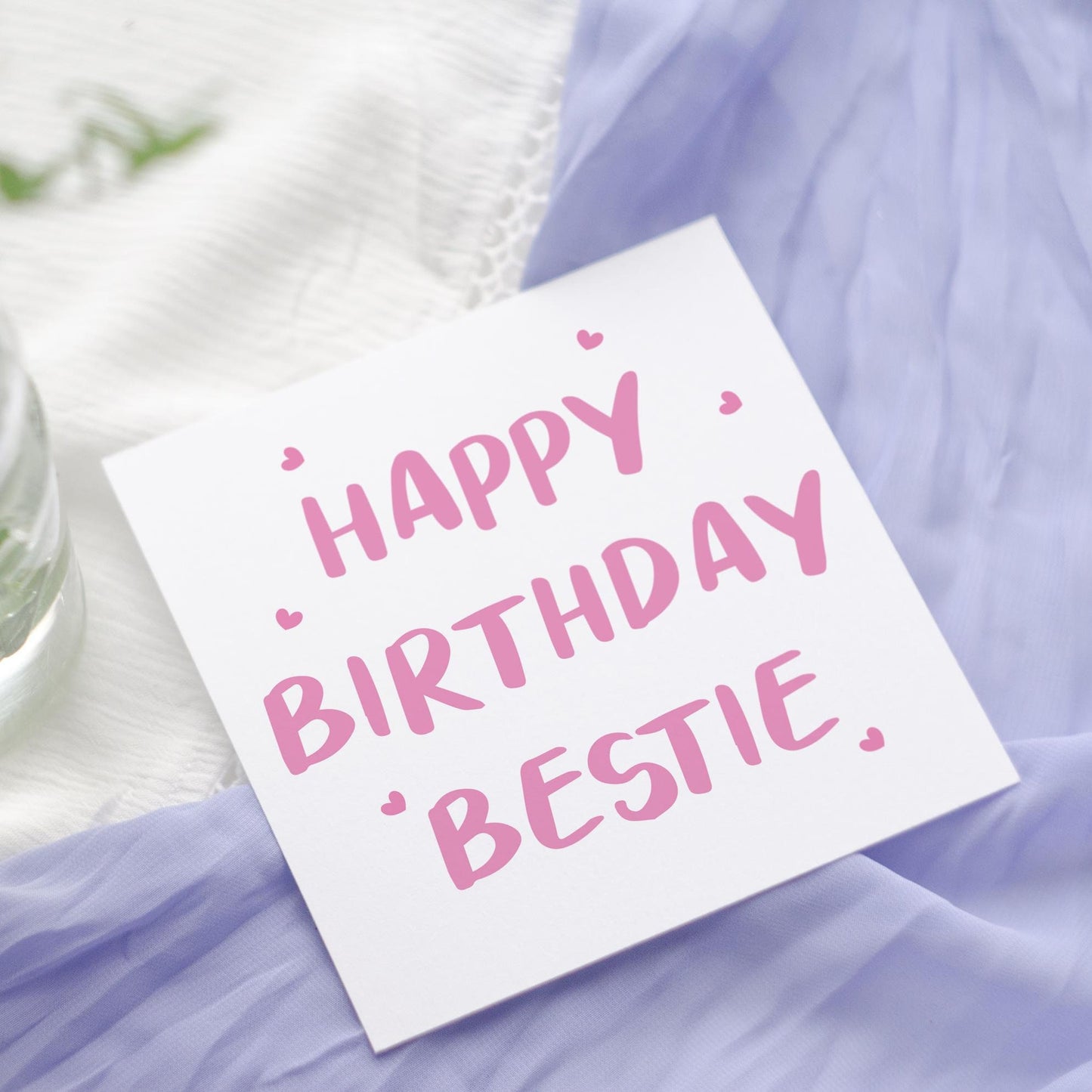 Bestie Birthday Card: Friendship Card for Friend, Soul sister