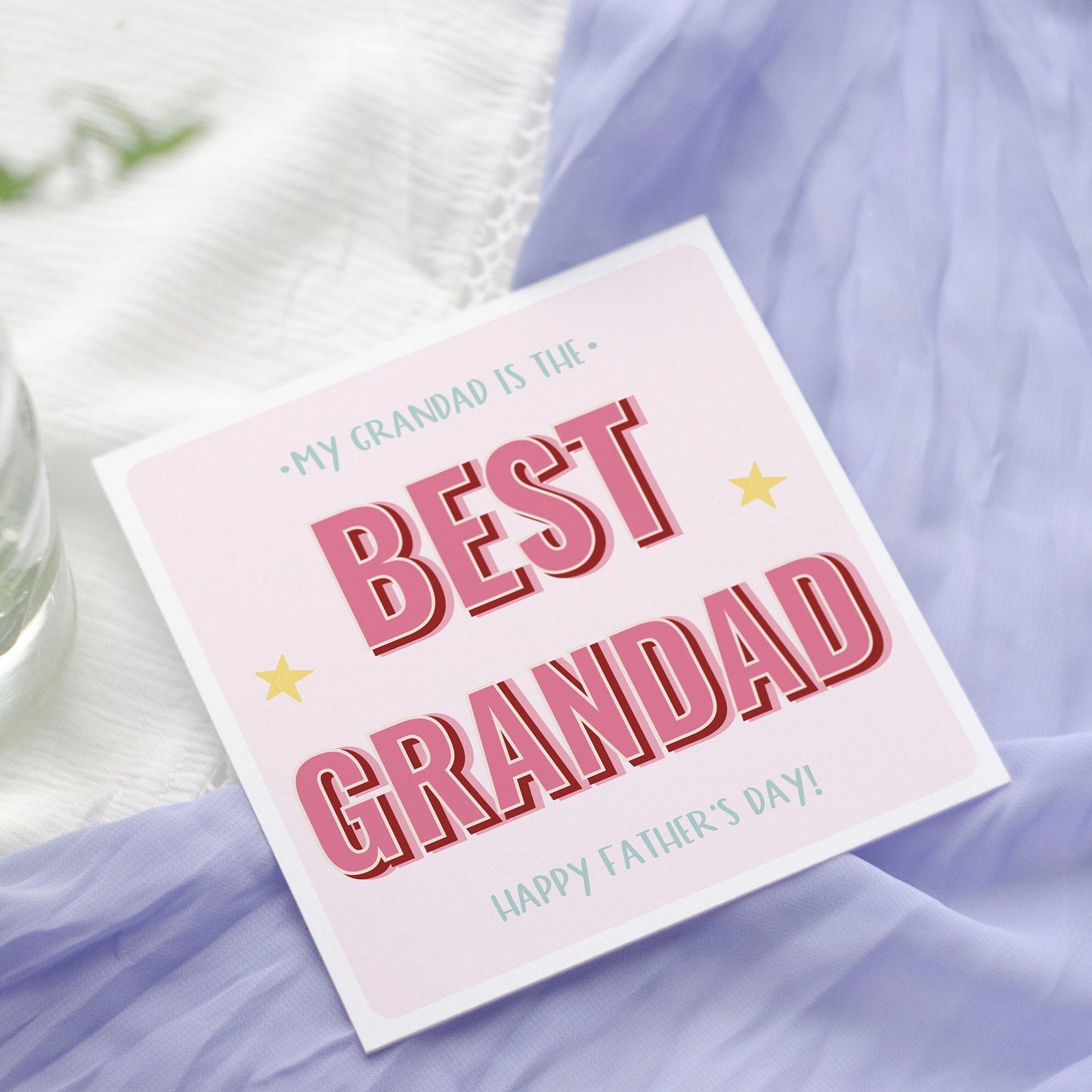 Best Grandad Father's day card, Papa Father's Day, Grandpa Card, Grandad First Father's Day, From baby, personalised