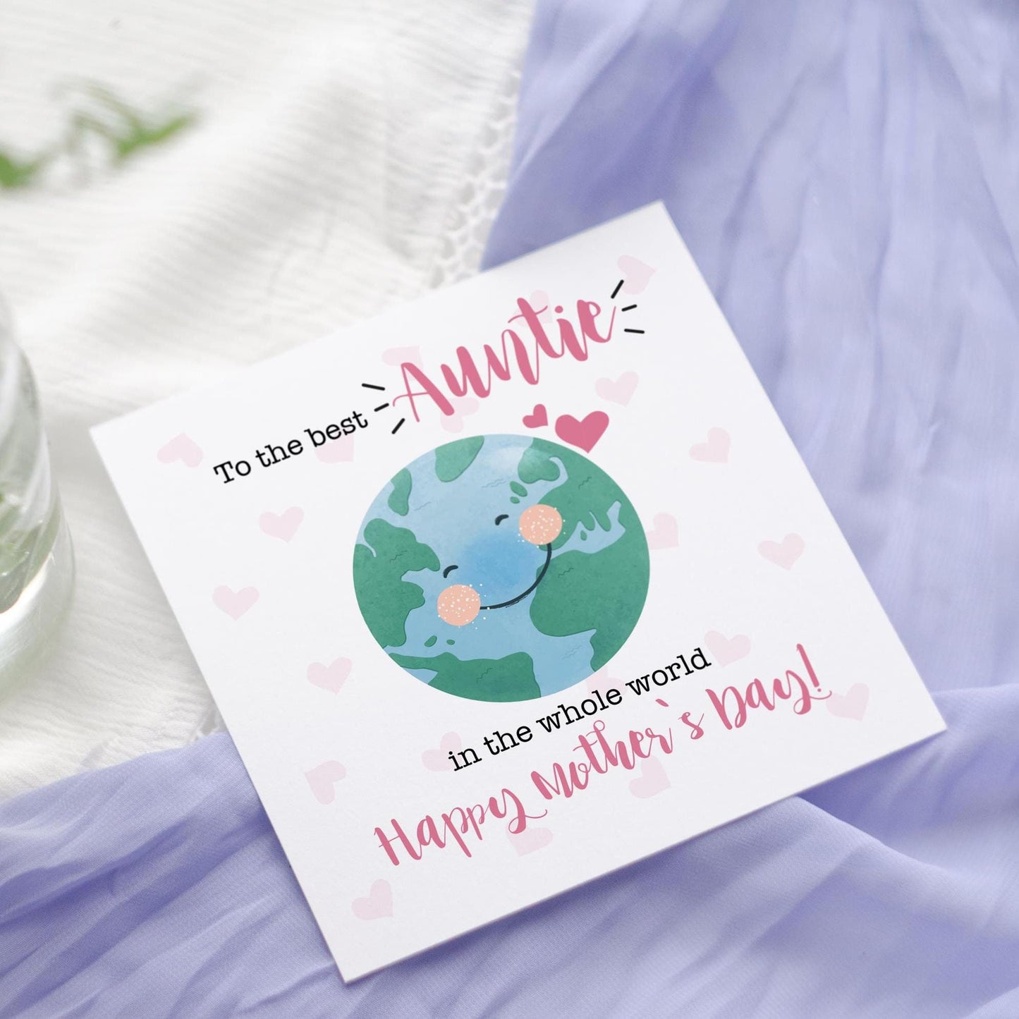 Auntie Mother's Day Card | World Design Greeting Card