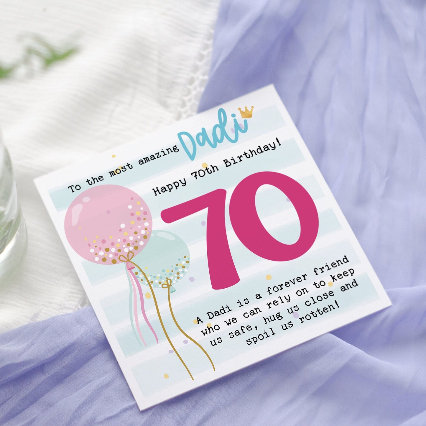 Personalised Nani Birthday Card: Punjabi Grandma, Any Age