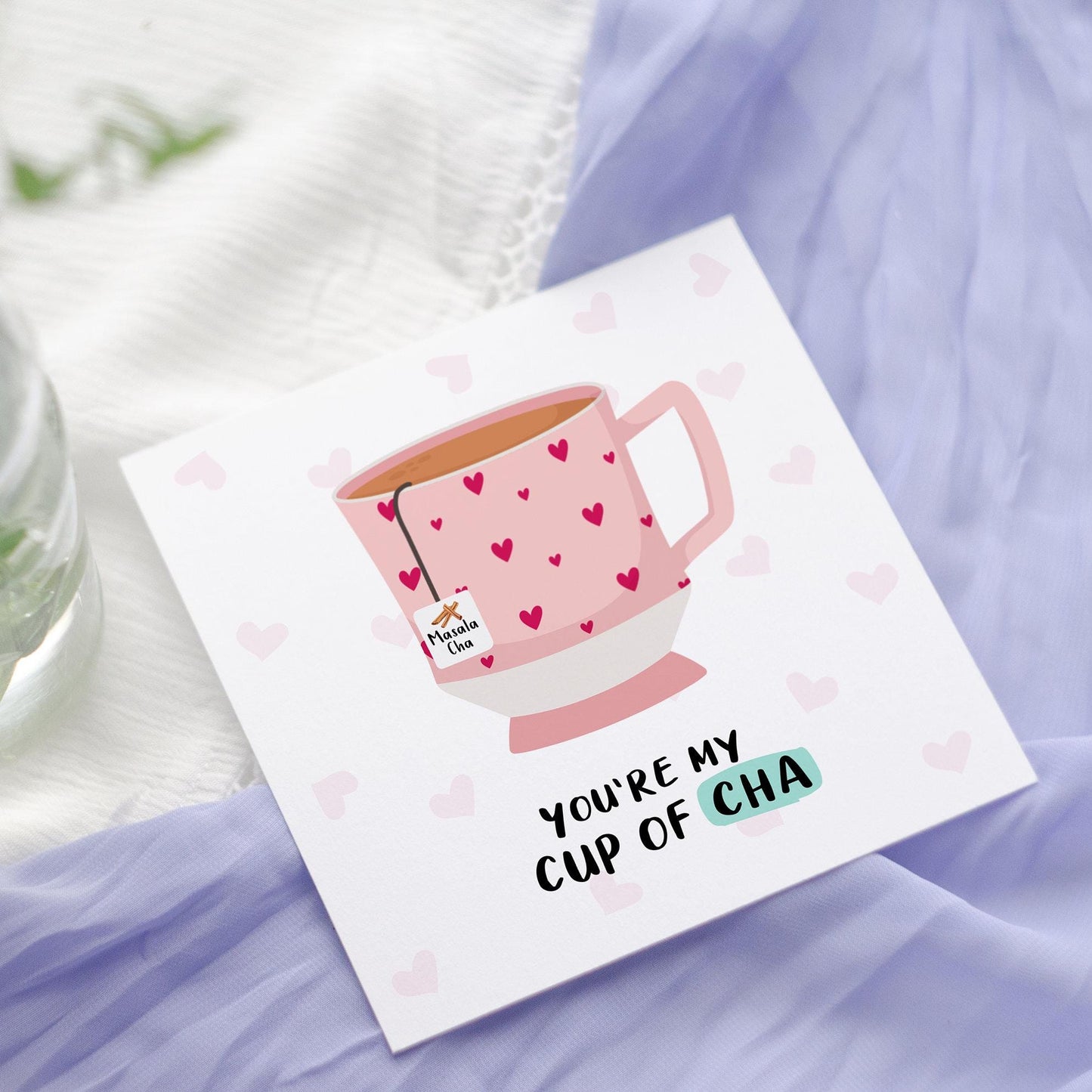 You're My Cup of Chai Card: Punjabi Love, Valentine's, Anniversary Card