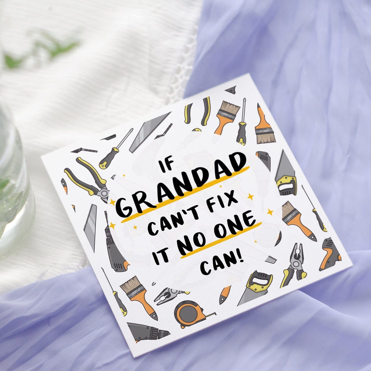 Grandad Father's Day Card: Handyman, If Grandad Can't Fix It, No One Can!