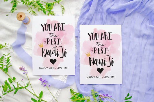Punjabi Mother's Day Card for Nani Ji, Dadi Ji