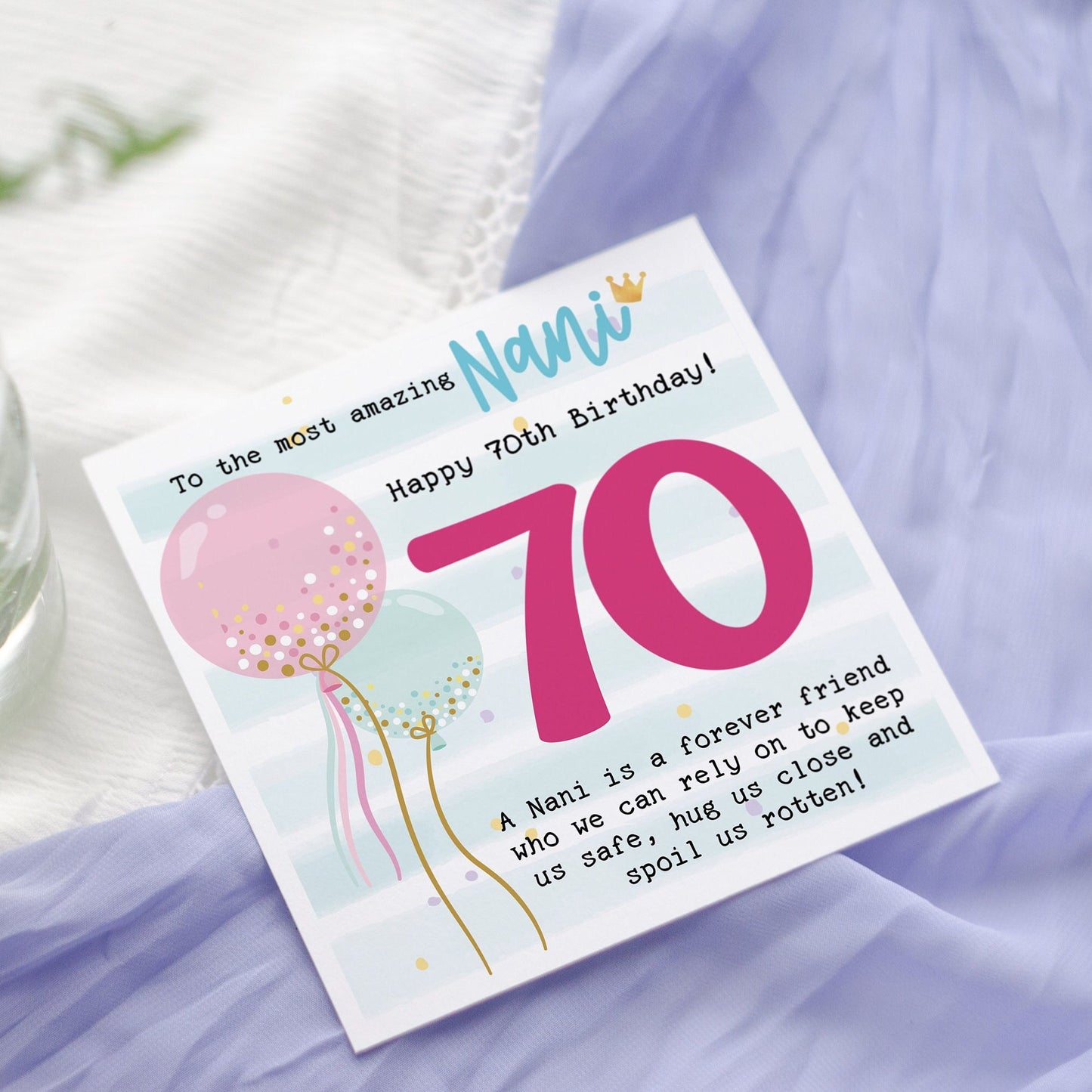 Personalised Nani Birthday Card: Punjabi Grandma, Any Age