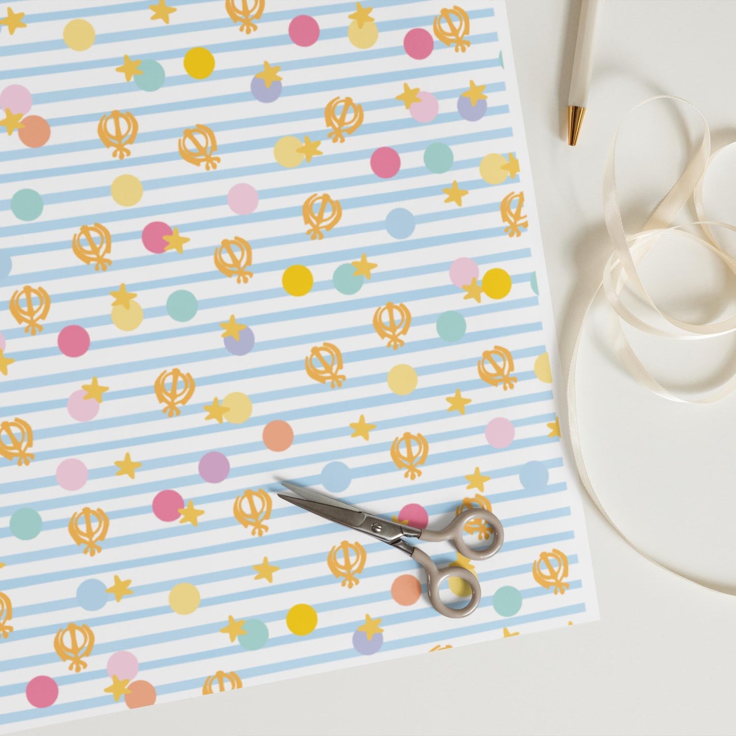 Sikh Vaisakhi Wrapping Paper | Punjabi Festival Gift Wrap | Khalsa Celebration | Spring Sikh Gift Wrap | Vaisakhi Paper
