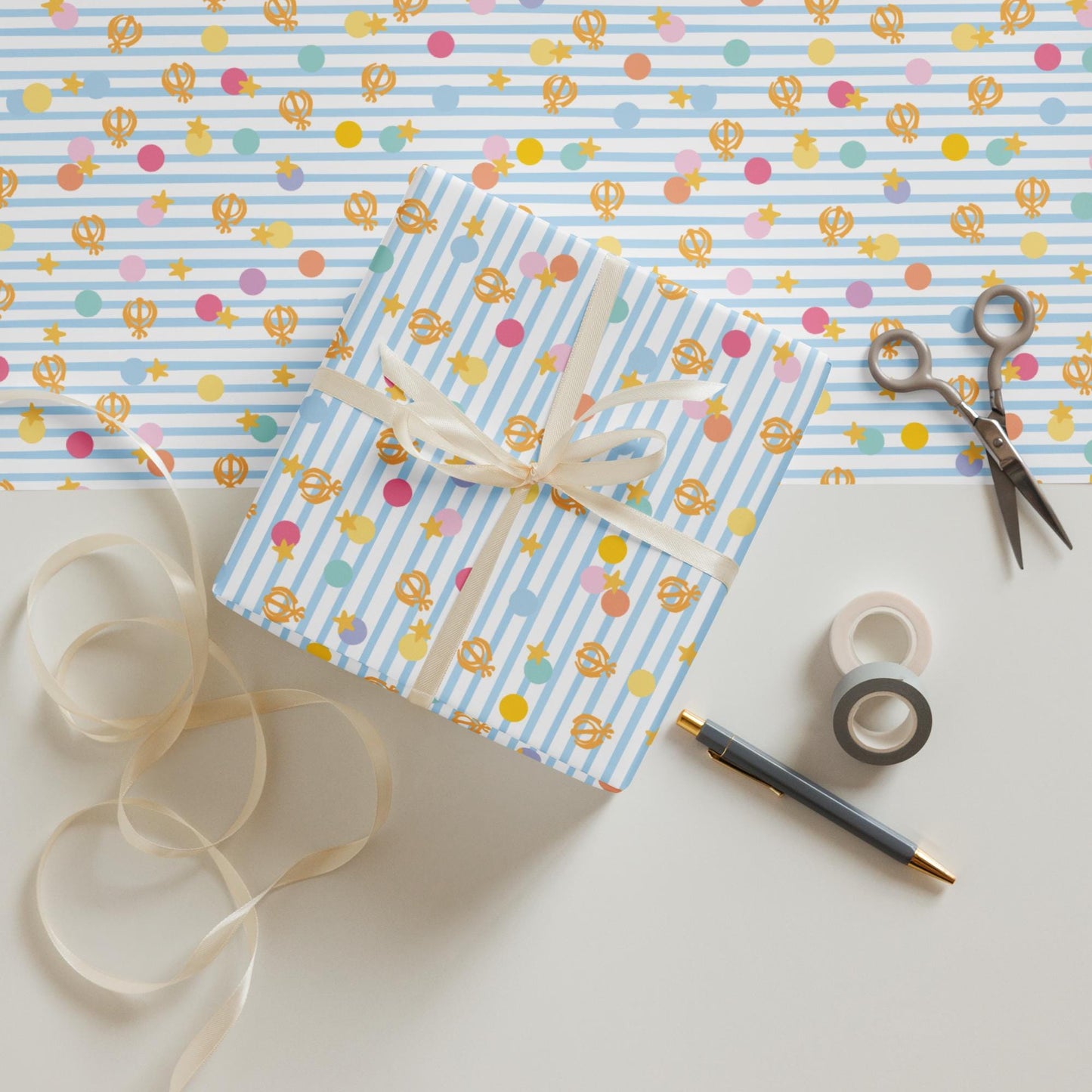 Sikh Vaisakhi Wrapping Paper | Punjabi Festival Gift Wrap | Khalsa Celebration | Spring Sikh Gift Wrap | Vaisakhi Paper