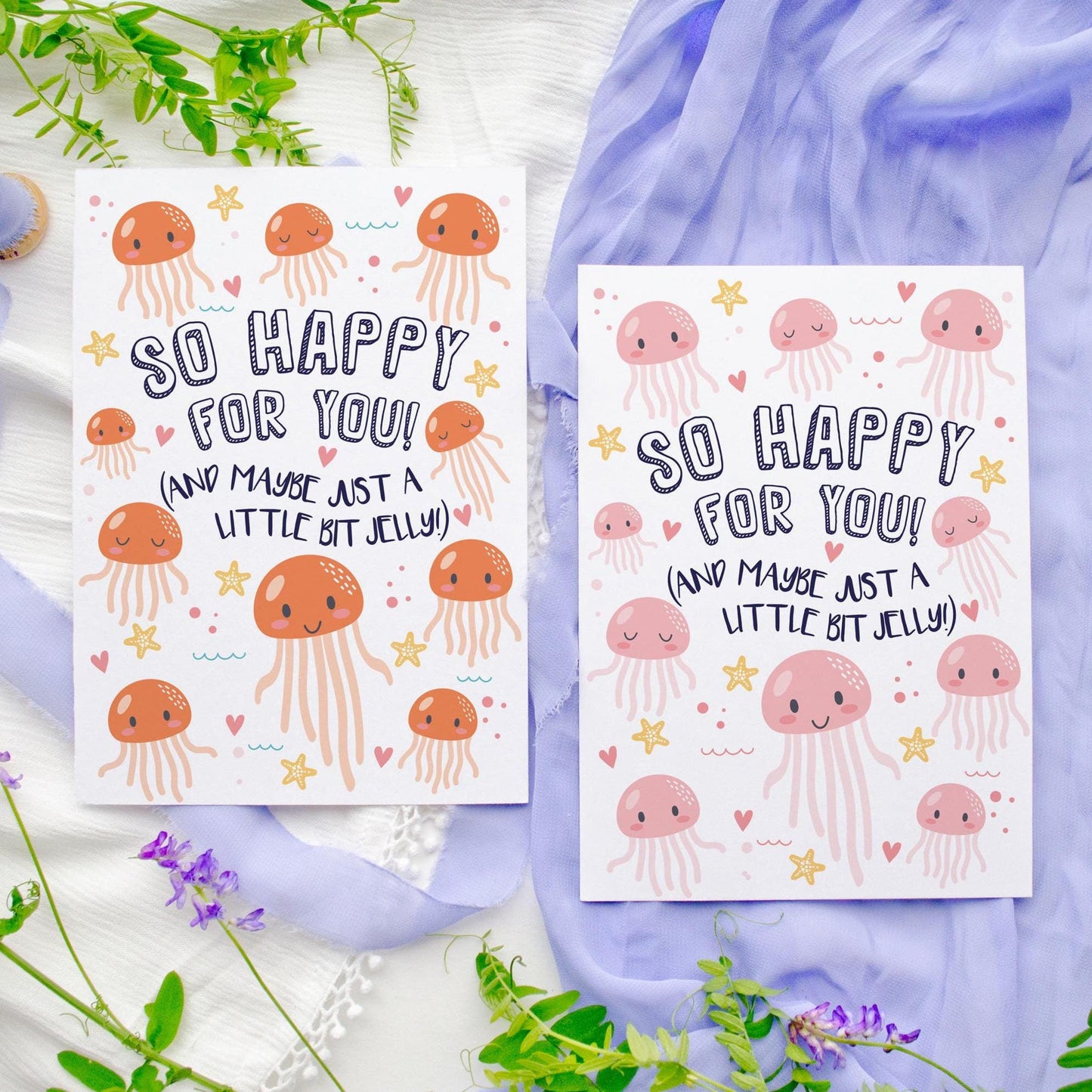 Jellyfish Congratulations Card: New Job, Graduation, Passed Test, Exams