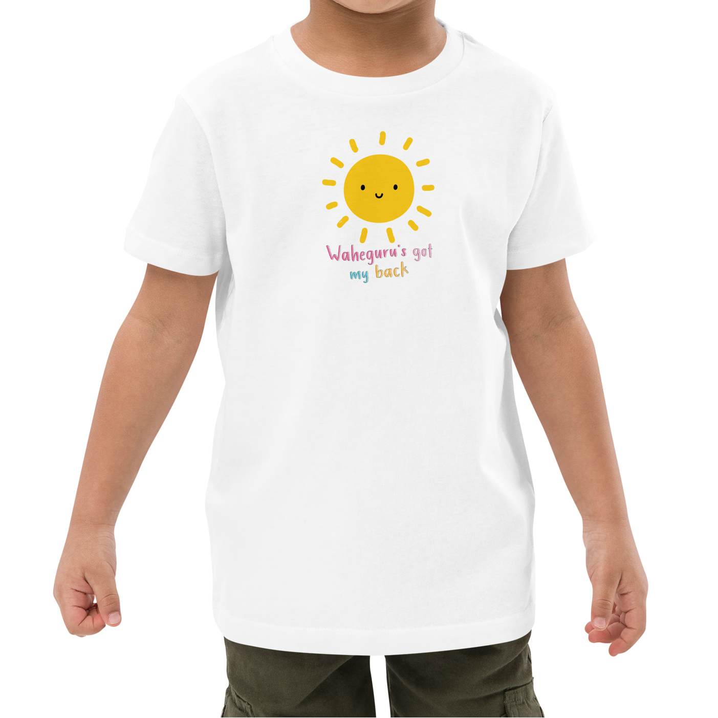 Waheguru's got My Back Kids Organic cotton T-Shirt