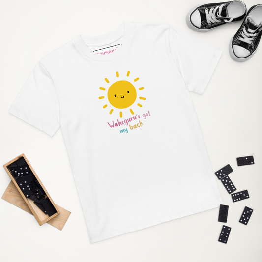 Waheguru's got My Back Kids Organic cotton T-Shirt