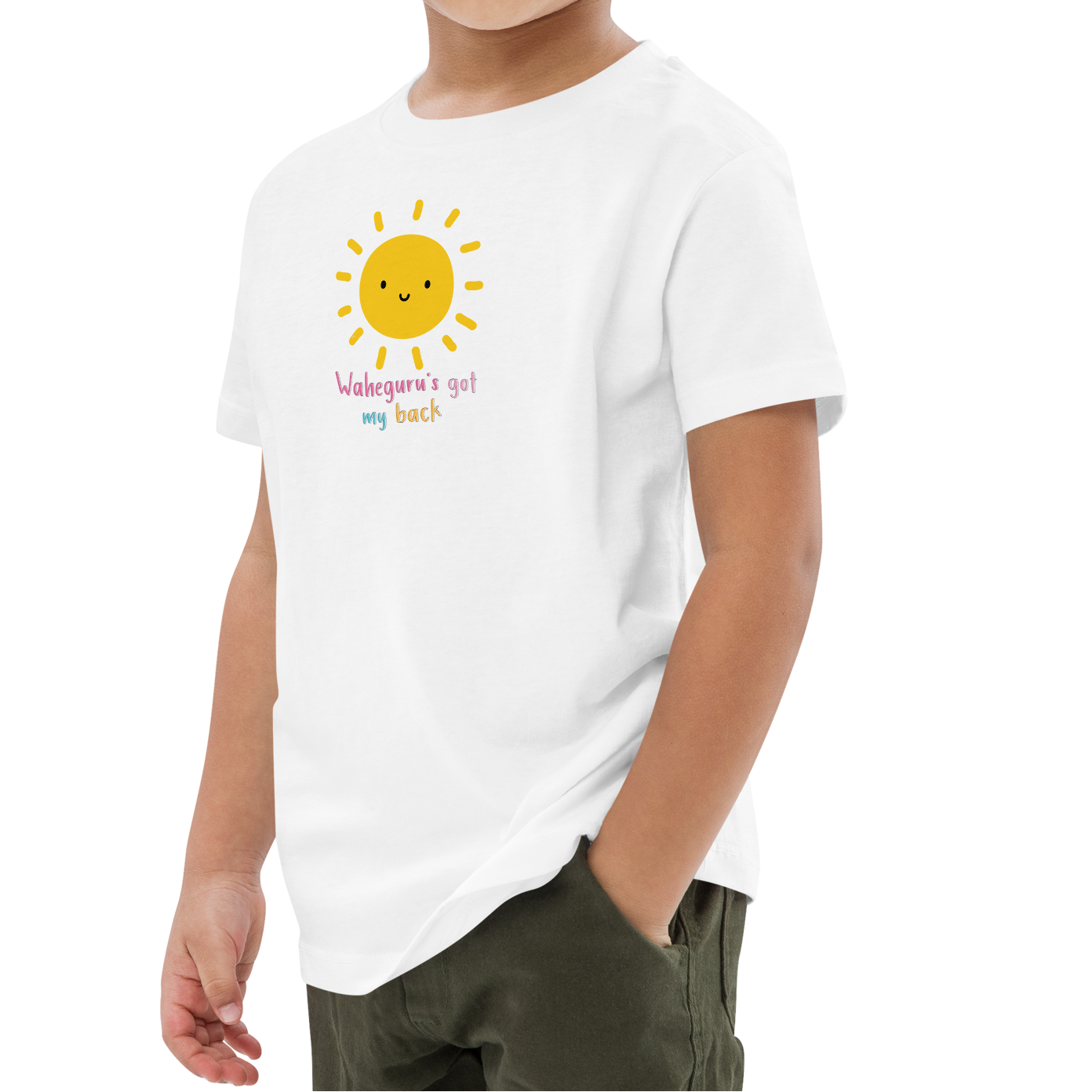 Waheguru's got My Back Kids Organic cotton T-Shirt